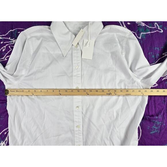 Alexa Chung for Madewell Womens Button-Up Shirt Eyelet White XL NWT - Picture 6 of 11